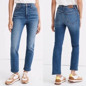 Madewell Medium Wash Slim Demi Boot High Rise Jeans - 27P